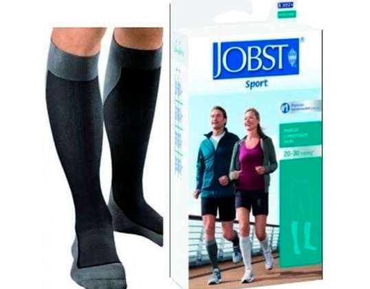 Jobst Sportsocke Schwarz Grau L