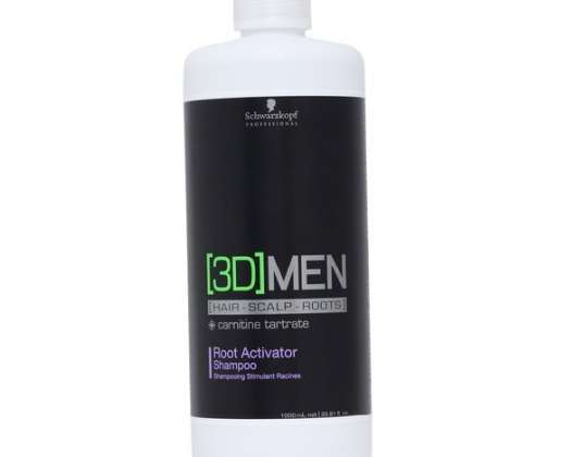 Schwarzkopf Professional 3D Mænd Root Activator Shampoo 1000ml