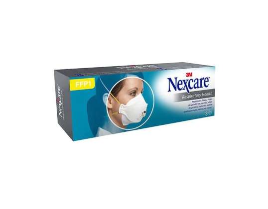 3m Mascarilla Aseptex Polvo y Polen 3 Unidades
