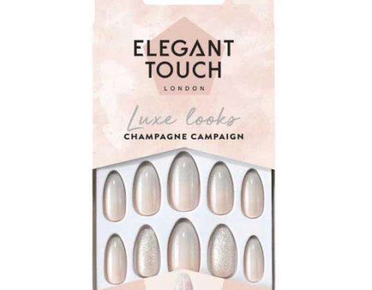 Elegant Touch Luxe arata cuie cu adeziv oval limitat Ed Hot Tip 24 U