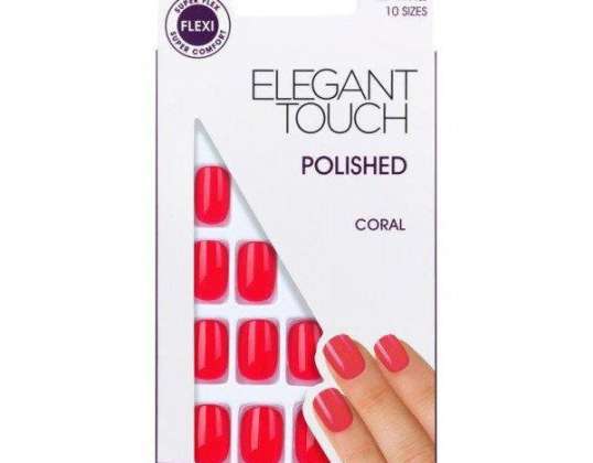 Elegant Touch Core Colour Nails med lim Almond Matcha Latte 24 U