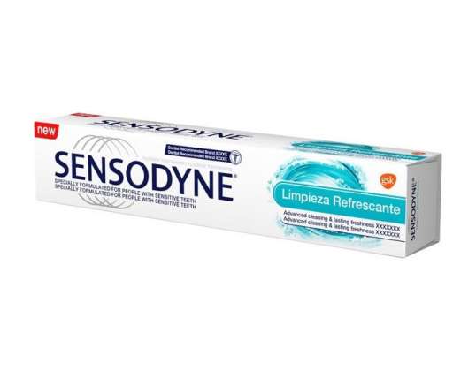 Sensodyne forfriskende rengøringstandpasta 75 ml