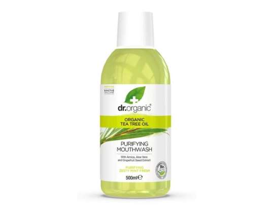 Dr Organic Tea Tree Enjuague Bucal 500ml