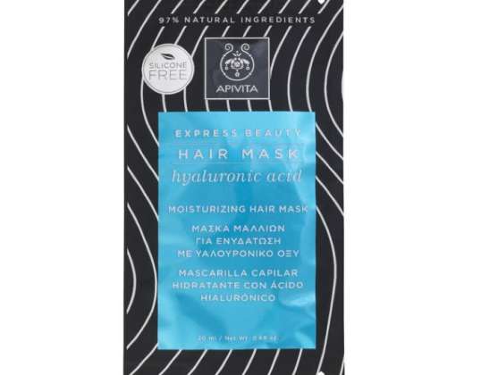 Apivita Moisturizing Hair Mask med hyaluronsyra 20ml