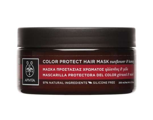 Apivita Color Protect Hair Mask auringonkukka ja hunaja 200ml