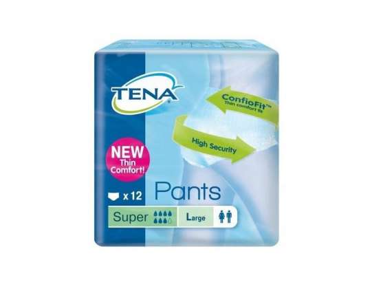 Tena bukser plus T, L 12 uds,