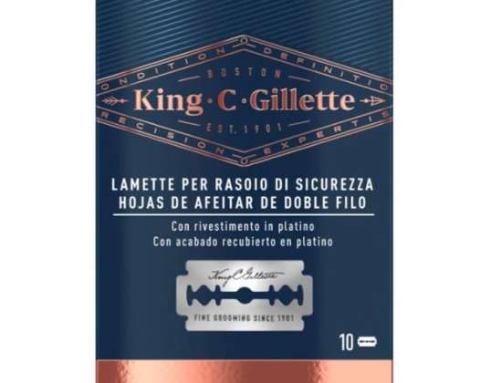 Gillette Kingi kahe servaga žiletiterad 10 ühikut