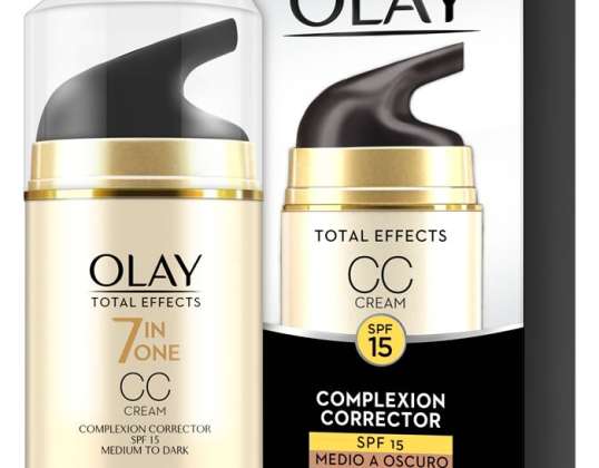 Olay Total Effects 7 in 1 CC Creme Teint Korrektor Spf15 Mittel bis dunkel 50ml