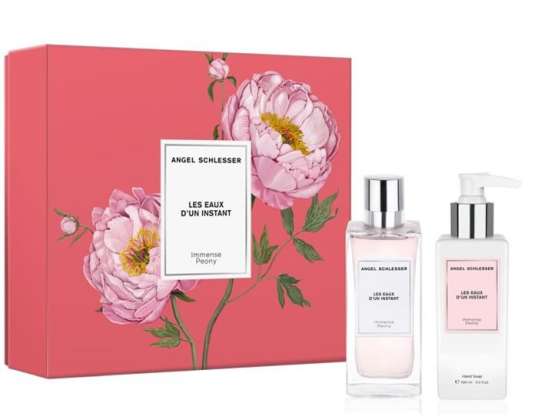 Angel Schlesser Les Eaux DÂ'un Instant Peony Inmensa Eau De Toilette Spray 100ml Set 2 Piezas 