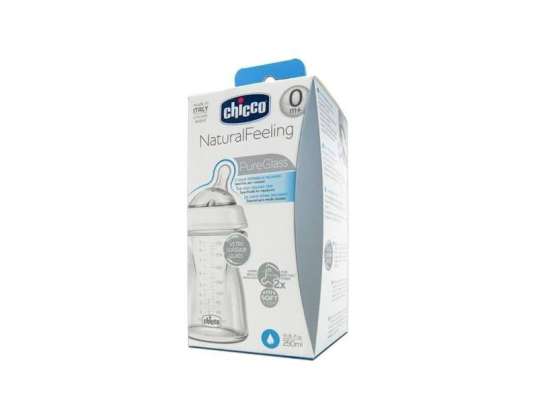 Chicco Natural Feeling Crystal T Silicone Bottle 250ml