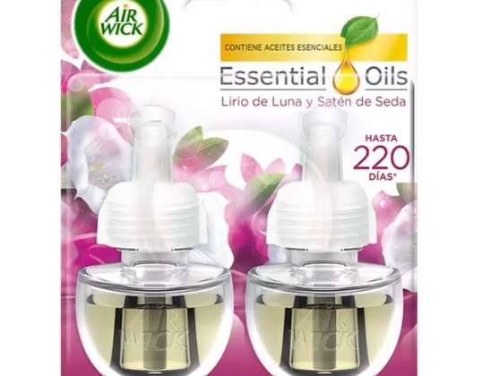 Air-Wick Smooth Satin And Moon Lilly Electric Air Freshener Refill 2x19ml