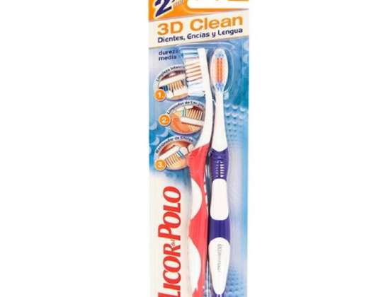 Licor Del Polo 3D Cepillo de dientes limpio 2x1 