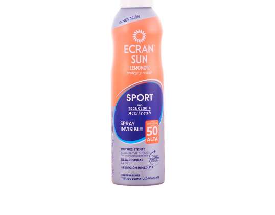 Ecran Sun Zitronenöl Sport Invisible Spray Spf50 250ml