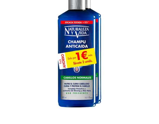 Naturaleza Y Vida Anti Loss shampoo normaaleille hiuksille 2x300ml
