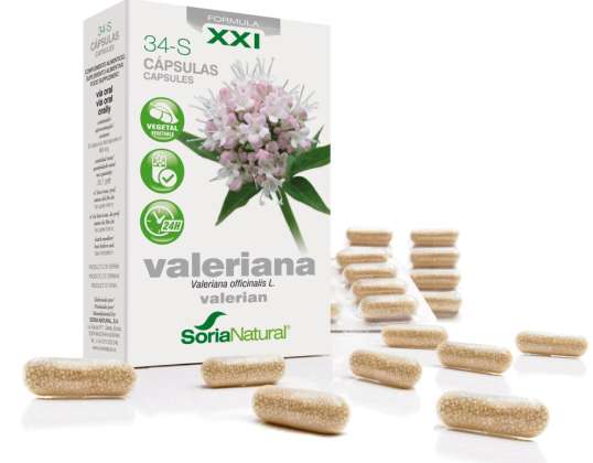 Soria 34-S Valeriana 600 mg 30 korgiga Liberacion Prolongad