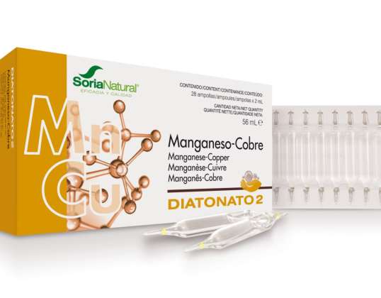 Soria Diatonato 2 Mangan-Cobre 28 Ampollas x 2ml