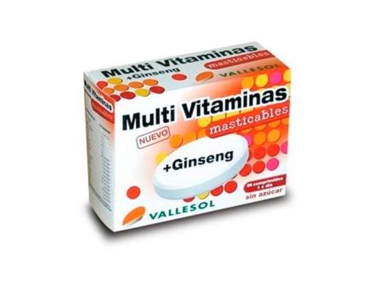 Vallesol Multivitamiinit + Ginseng 24 tablettia 