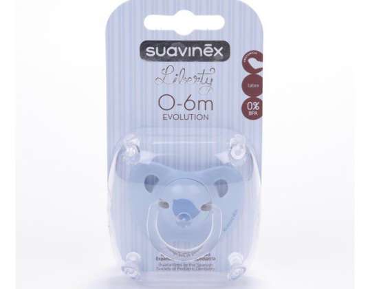 Suavinexâ„˘ Evolution Blue Anatomical Latex Soother 1 U