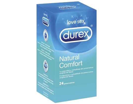 Durex Natural Plus Rubber Latex 24 Prezerwatywy 