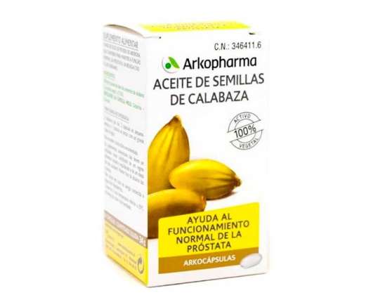 Arkopharma Arkocˇpsulas Kürbiskernöl 50 Kapseln 