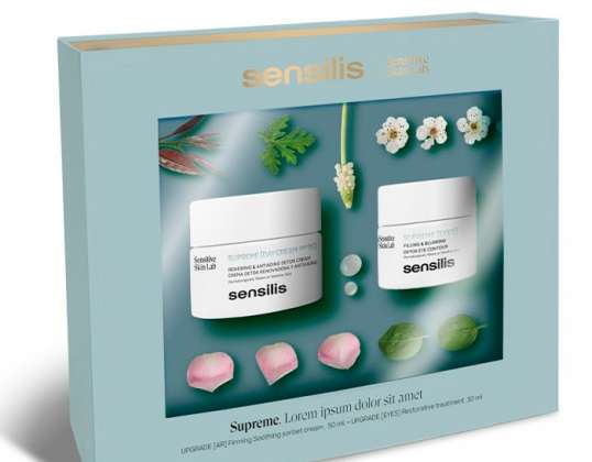 "Sensilis Supreme Renewal Detox" dieninis kremas Spf 15 50ml Duplo dovanų akių kontūras 15ml