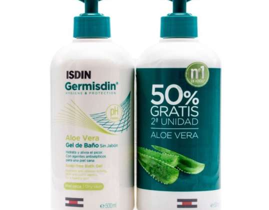 Isdin Germisdin Aloe Vera Gel Doccia Senza Sapone 2x500ml