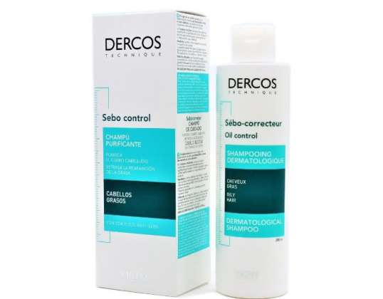 Vichy Dercos Oily Hair Sebum Control Shampoo 200ml