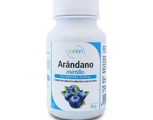 Sanon Arndano Mirtillo 100 comprimidos 500 mg