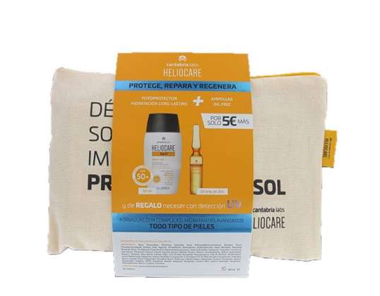 Heliocare 360 Водный гель Spf50+ 50мл + Endocare Radiance C Безмасляный 10 ампул Набор 3 шт