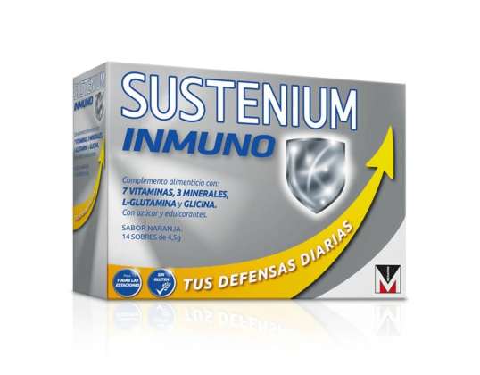 Sustenium Immuno Kosttilskudd Orange Flavor 14 poser