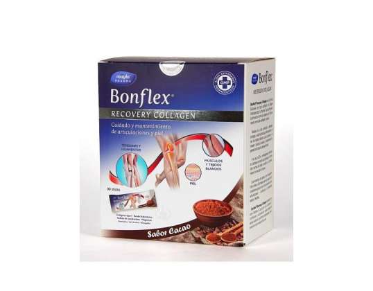 Mayla Pharma Mayla Bonflex Recovery ColĂˇgeno 30 Sticks Sabor Cacao