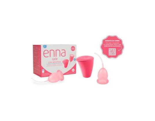 Enna Ciclo Copa Menstrual Tamaño L 2 Tazas Esterilizador