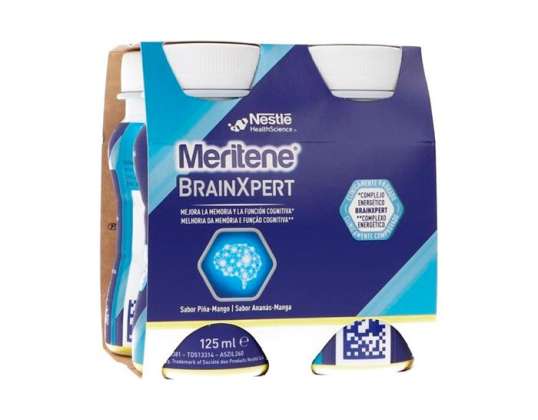 Meritene Brainxpert Pineapple-Mango Flavour 4 Bottles 125ml 