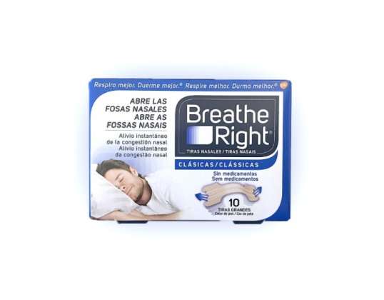 Breathe Right Nasal Strips Large Size 10 Units 