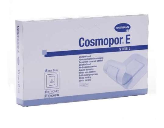 Hartmann Cosmopor E steril absorberende klebebandasje 15x8cm 10 enheter