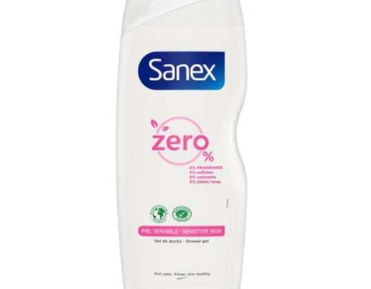 Sanex Zero% Gel de Ducha para Pieles Sensibles 600ml