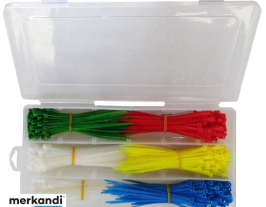 Kabelbinder 10 / 20cm verschiedene Farben Packung mit 550 Stück