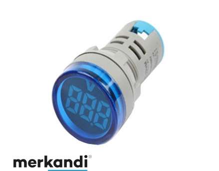 Voltmetro digitale da pannello - blu
