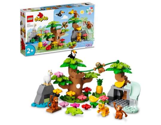 LEGO DUPLO Dienvidamerikas savvaļas dzīvnieki, celtniecības rotaļlieta - 10973