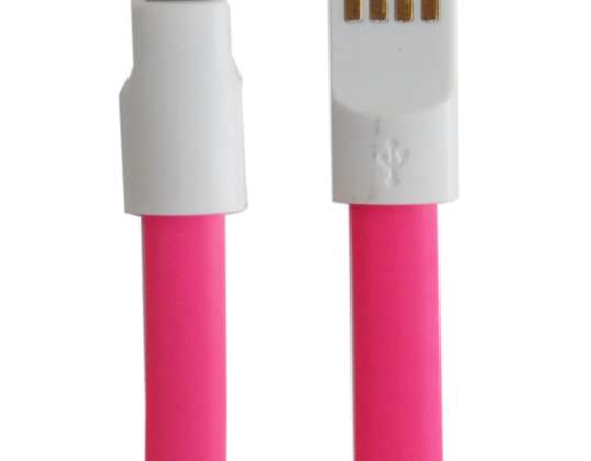 Pink Lightning USB charging and sync cable
