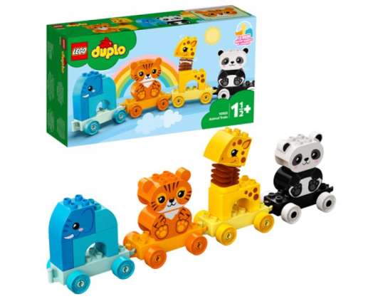 LEGO DUPLO Моя первая игрушка-конструктор поезда для животных — 10955