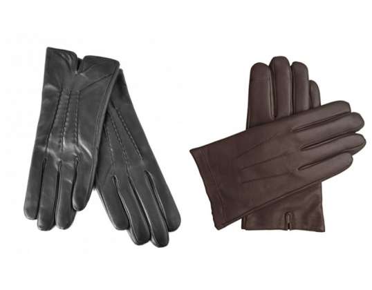 High quality eco-leather winter gloves
