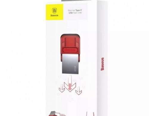 Baseus Converter Red-hat Type-C - USB Flash Disk 32GB Siyah gövde + Yeniden