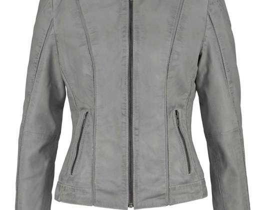 BOYSEN&#39;S Damen Lederjacke in grau • NUR 35,00€ • (UVP: 313,99€)!!!