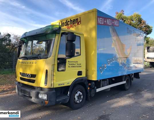 Auktion: LKW Koffer mit Ladebordwand (Iveco, EuroCargo 80E18)