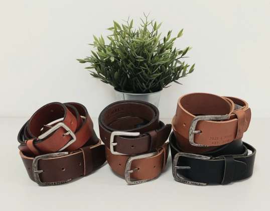 Cinturones de piel de hombre jack &amp; jones