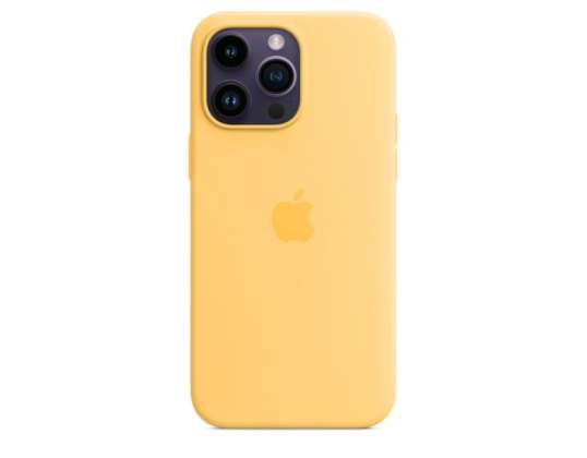 Apple iPhone 14 Pro Max MagSafe Sunglow MPU03ZM/A özellikli Silikon Kılıf