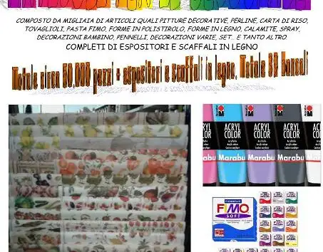 Nouvelle vente de faillite d’articles de passe-temps et de découpage 50.000pcs