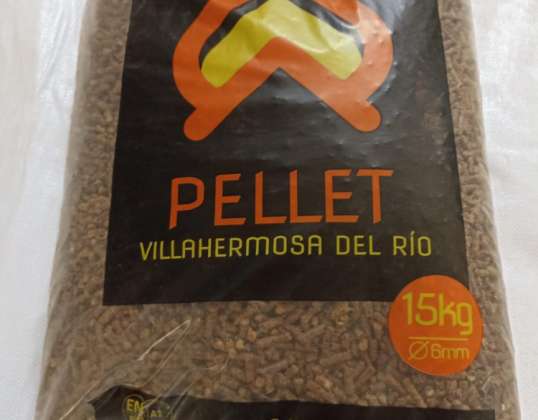 Wood pellet in 15 kg bag - wood pellet