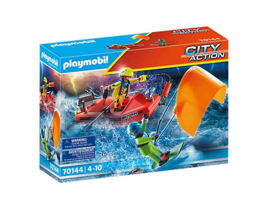 Playmobil City Action - Sıkıntı: Uçurtma Sörfçüsü Kurtarma (70144)